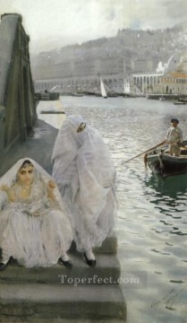 Anders Zorn Painting - In the harbour of Algiers foremost Sweden Anders Zorn